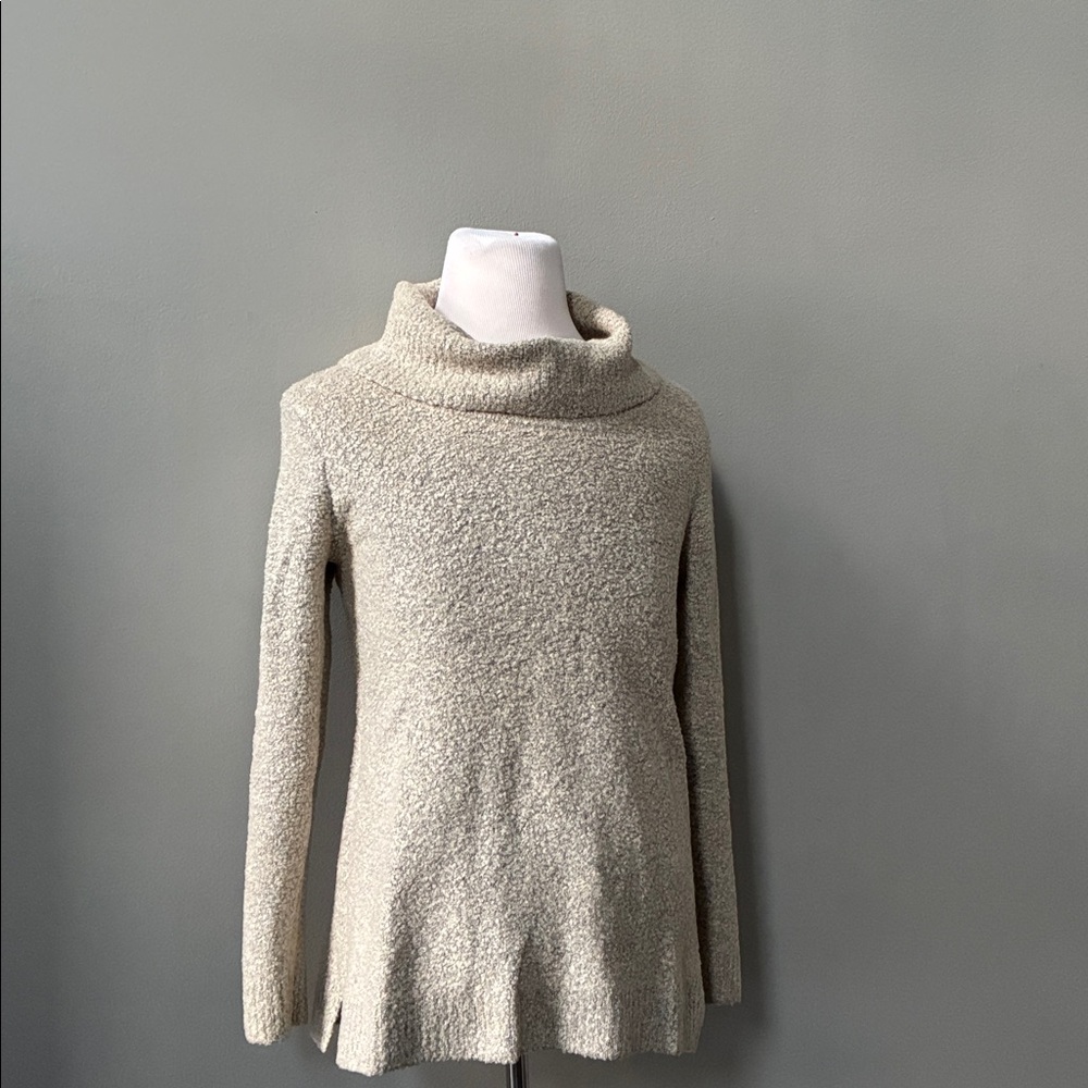 Calvin Klein Cream Cowl Neck Sweater